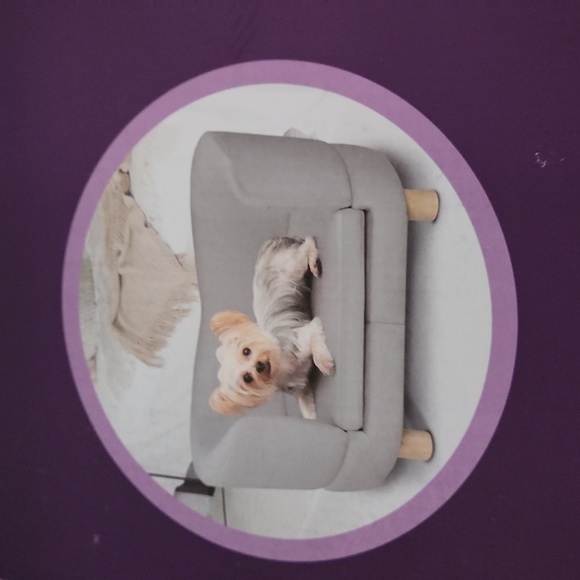 BNIB PET SOFA/LOUNGER BED-GRAY WITH LEGS.PICK UP LOCAL ONLY - Picture 2 of 6